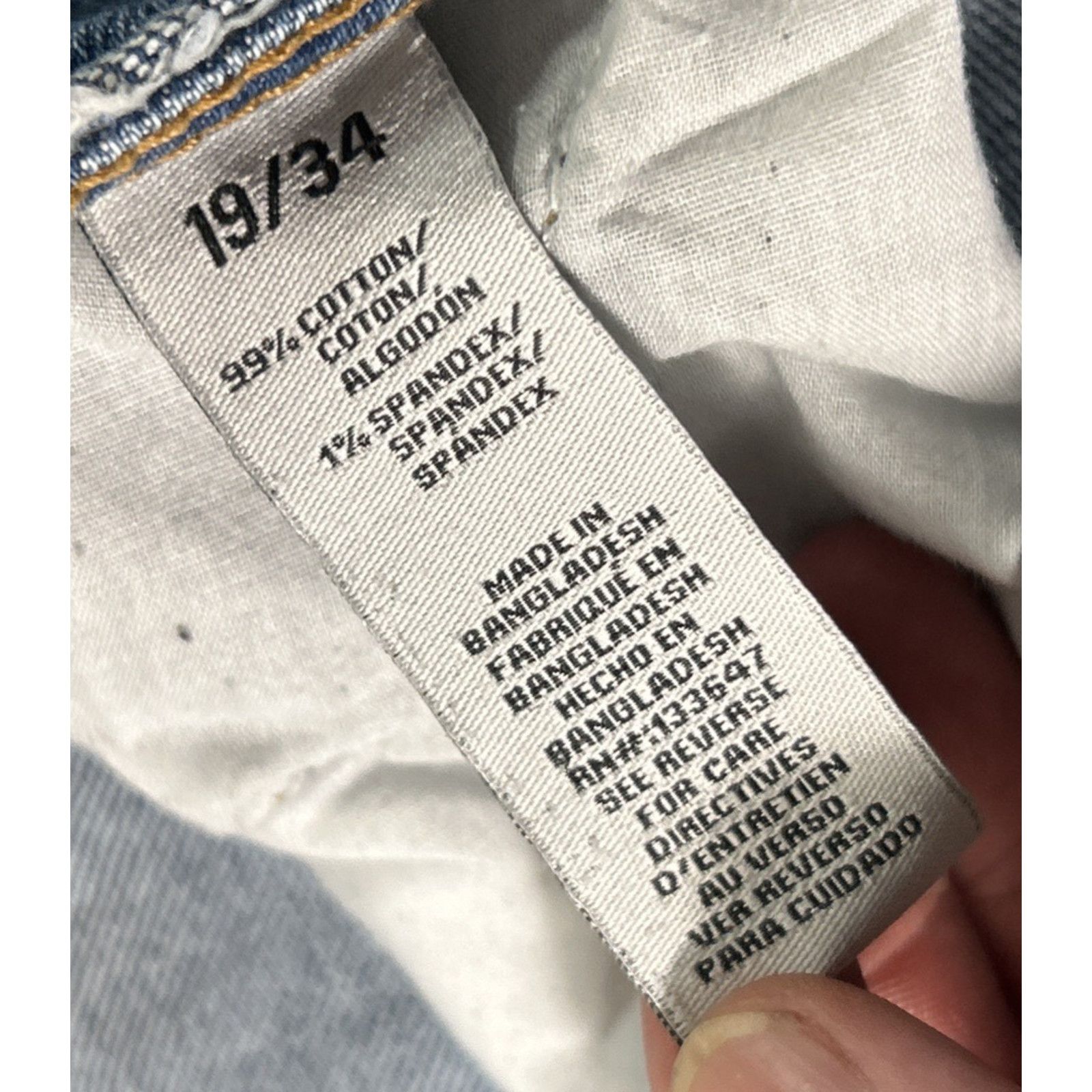 Levi's Beyond Baggy Distressed Ripped Jeans Womens 36x29 Raw Hem Size 36" / US 14 / IT 50 - 4 Thumbnail