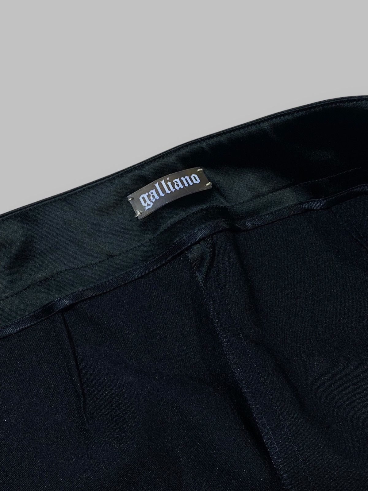 John Galliano Galliano Black Acetate Nylon Slim Pants Size 30" / US 8 / IT 44 - 19 Thumbnail