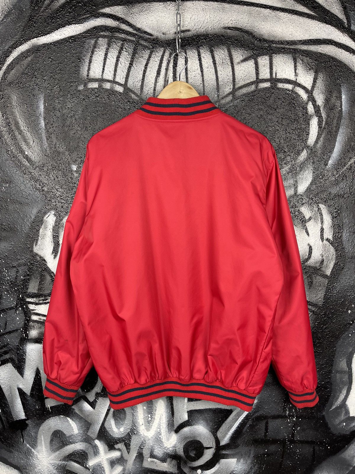 Majestic Majestic St. Louis Cardinals Vintage 90s Red Nylon Bomber Jacket Size Medium Size US M / EU 48-50 / 2 - 12 Thumbnail