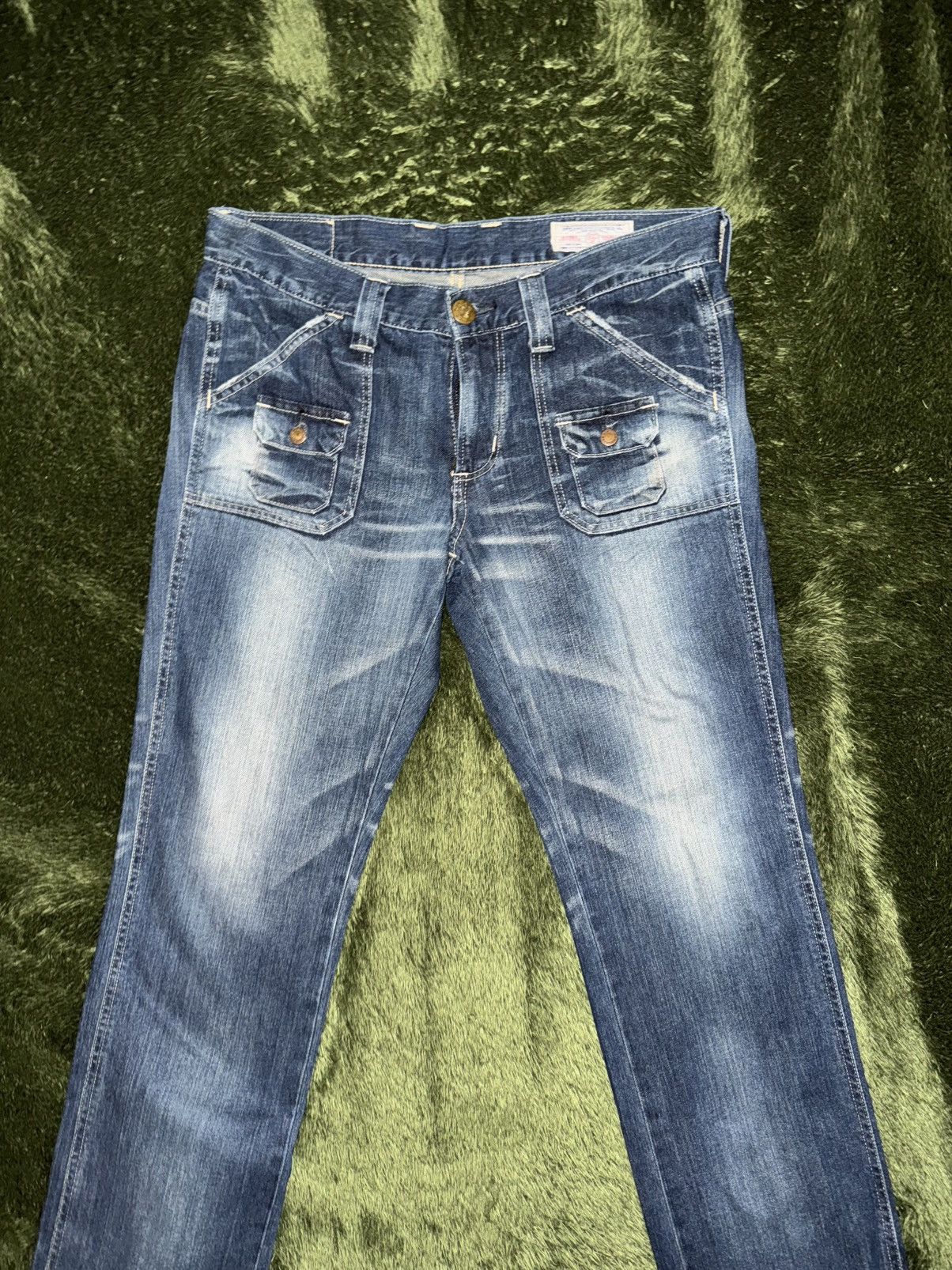 Edwin [M] EDWIN Pocket Detail Washed Denim Pants MADE IN JAPAN Size US 30 / EU 46 - 6 Thumbnail