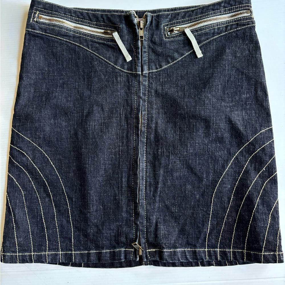 Designer Y2K Sexso Mini Jeans Skirt Size 25" / US 0 / IT 36 - 1 Thumbnail