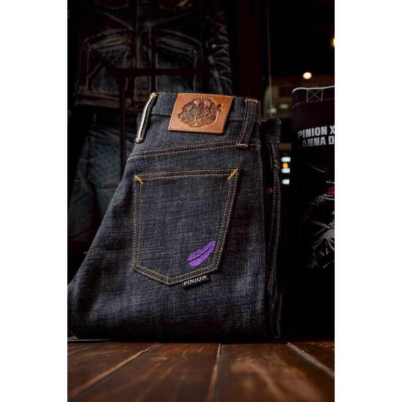 Japanese Brand 💥Straight cylinder 21 oz Pinion salvedge jeans Size US 30 / EU 46 - 1 Thumbnail