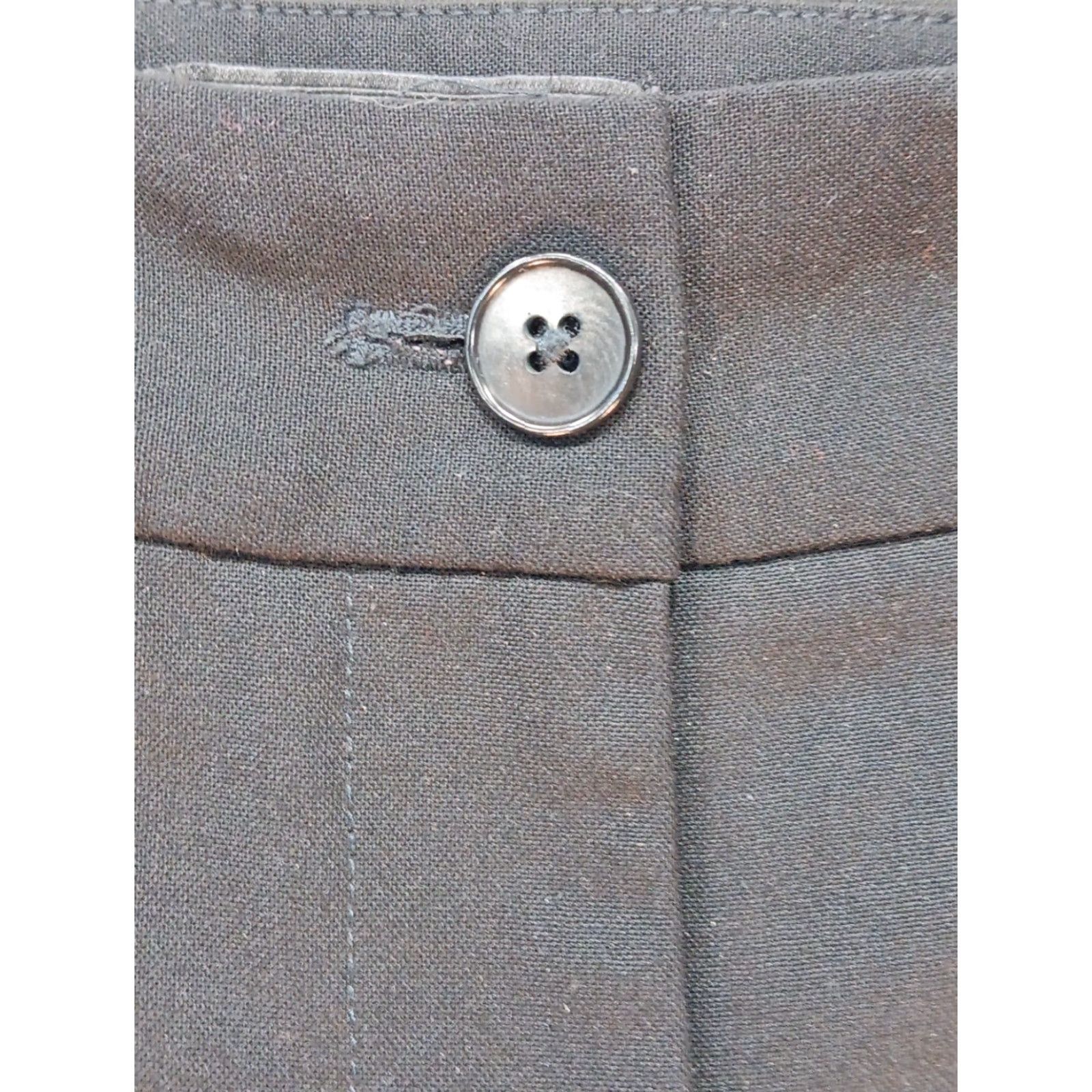 Talbots Talbots Petites Heritage Trousers Pants 6P Black Mid Rise Front Zipper Knit Stretch Straight Dress Pants Womens Size 28" / US 6 / IT 42 - 3 Thumbnail