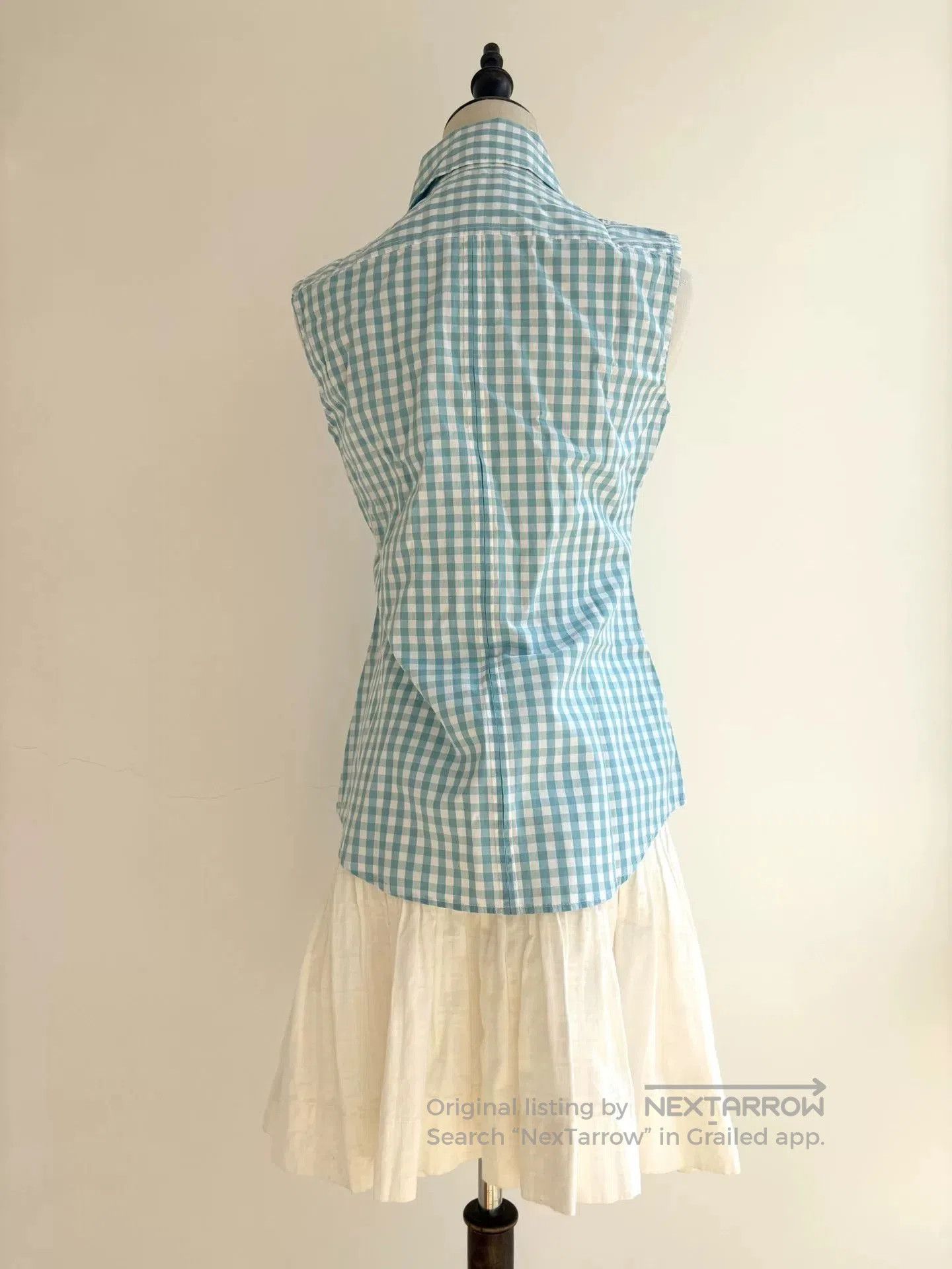 Vivienne Westwood vintage vivienne westwood blue check sleeveless shirt. Size S / US 4 / IT 40 - 4 Thumbnail