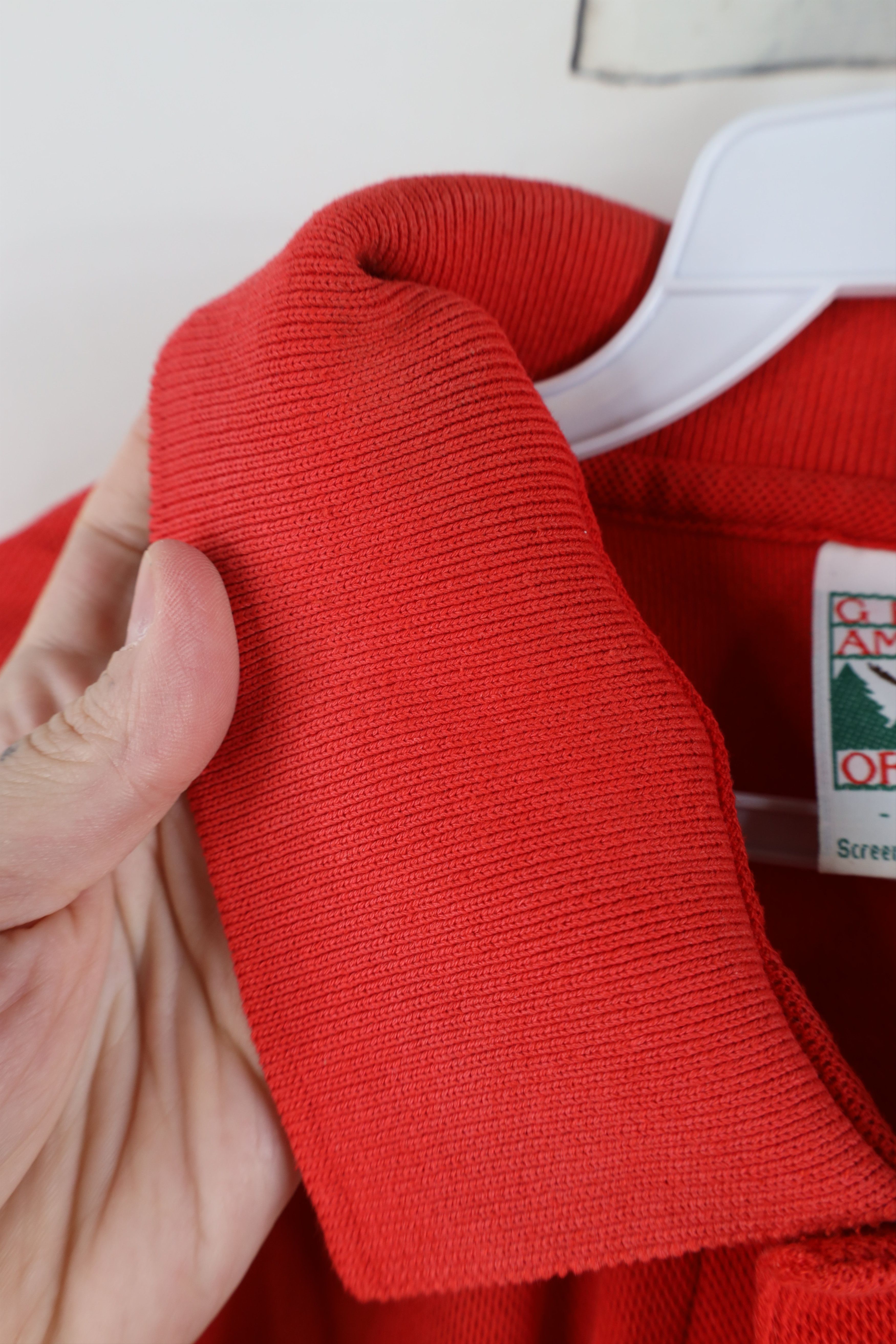 Vintage Vintage 80s 90s Dolphin Aviation Jet Service Polo Shirt Red Size US L / EU 52-54 / 3 - 10 Thumbnail