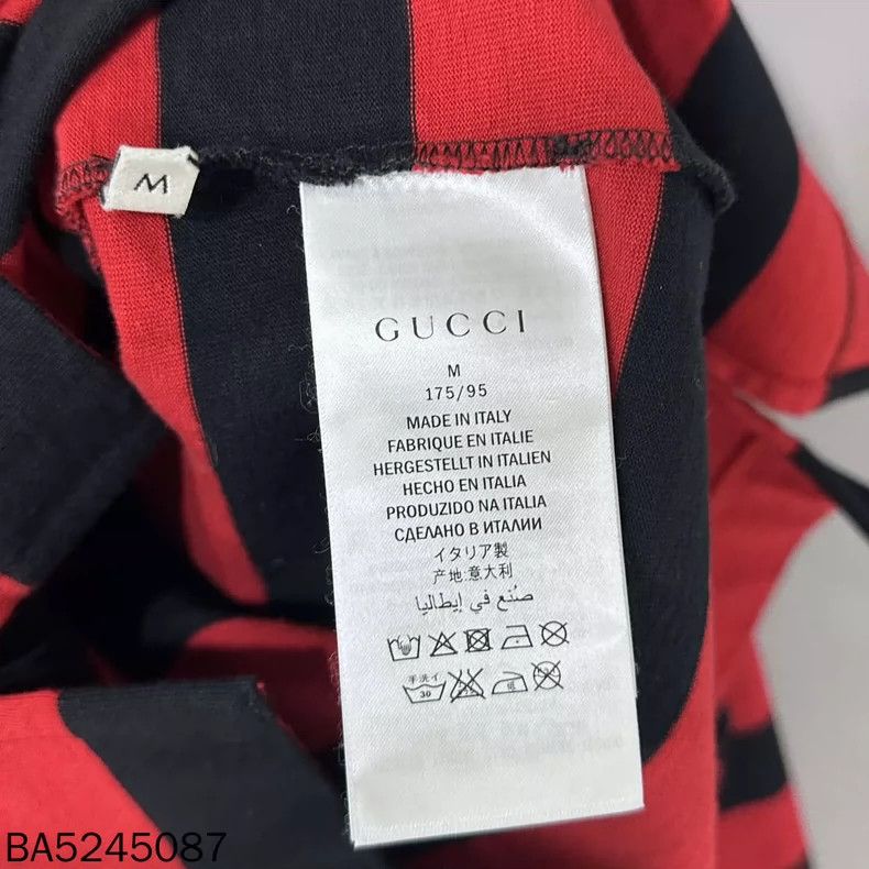 Gucci Gucci Red and black striped parrot embroidered long sleeves Size US M / EU 48-50 / 2 - 5 Thumbnail