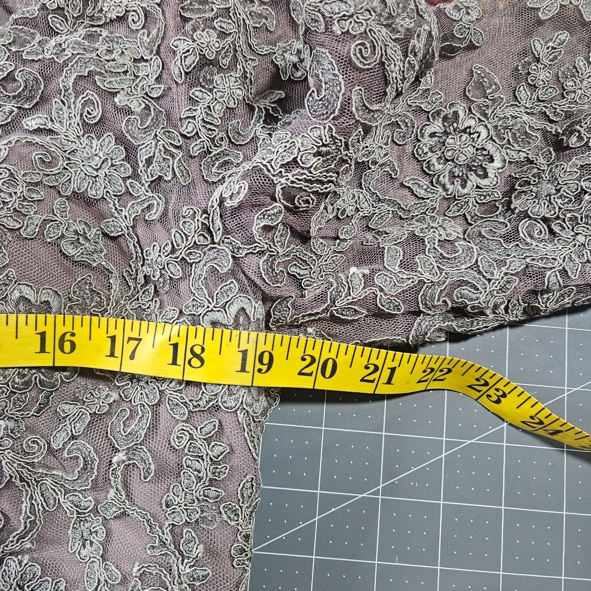 Other Jade Couture by Jasmine Lace Gown Gray 12 Formal Evening Dre Size XL / US 12-14 / IT 48-50 - 9 Thumbnail