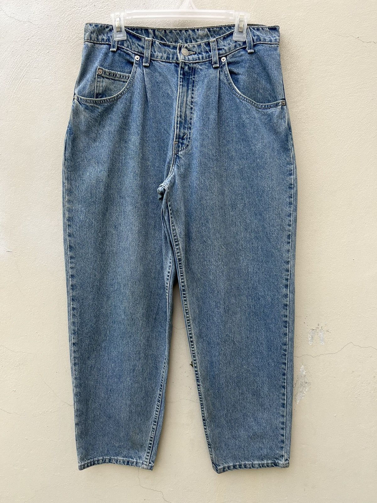 Levi's Vintage 1992 Levi’s L2 Light Blue Denim Baggy Fit Jeans Size US 33 - 6 Thumbnail