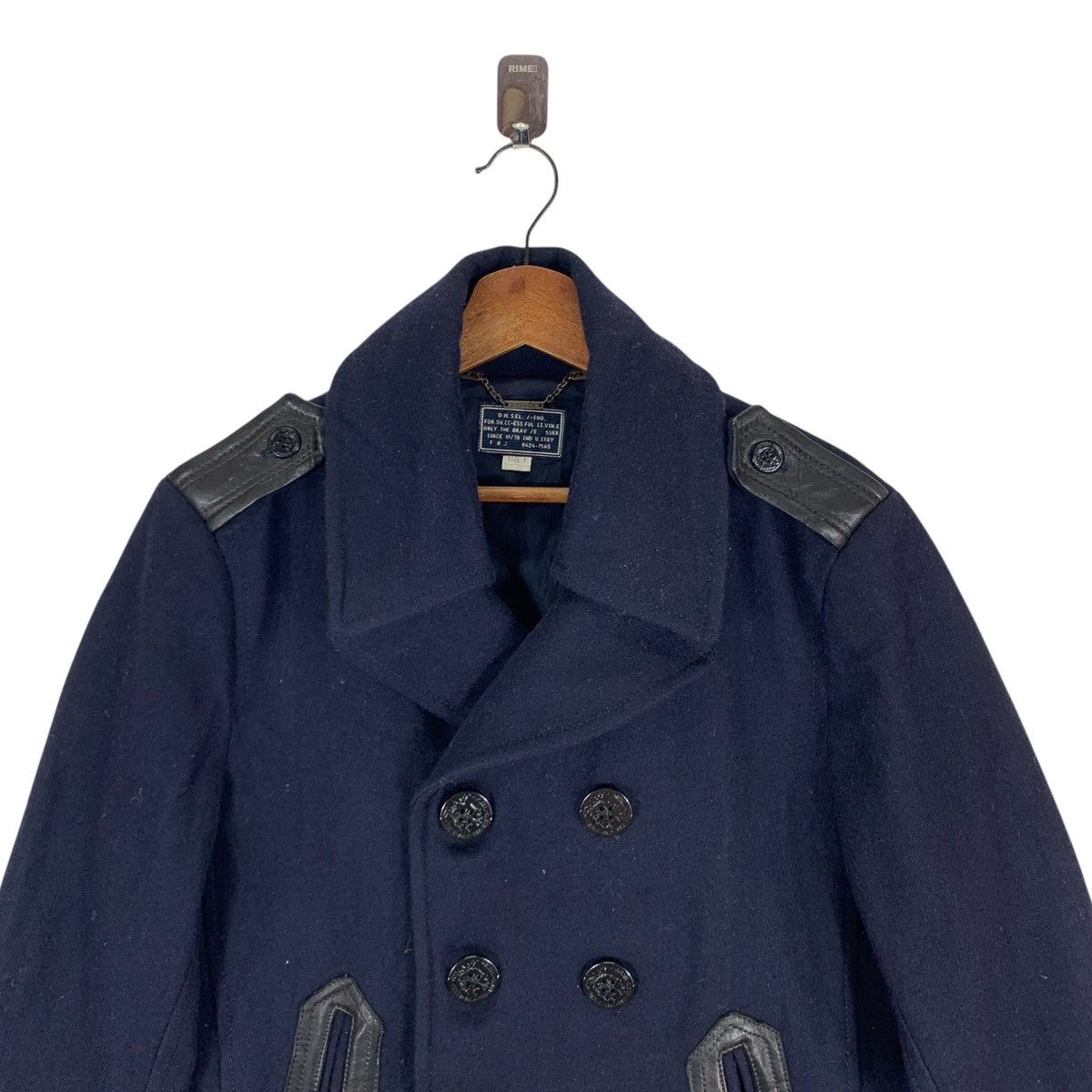 Diesel × Diesel Black Gold × Vintage VINTAGE DIESEL DOUBLE BREASTED WOOL COAT Size US L / EU 52-54 / 3 - 4 Thumbnail