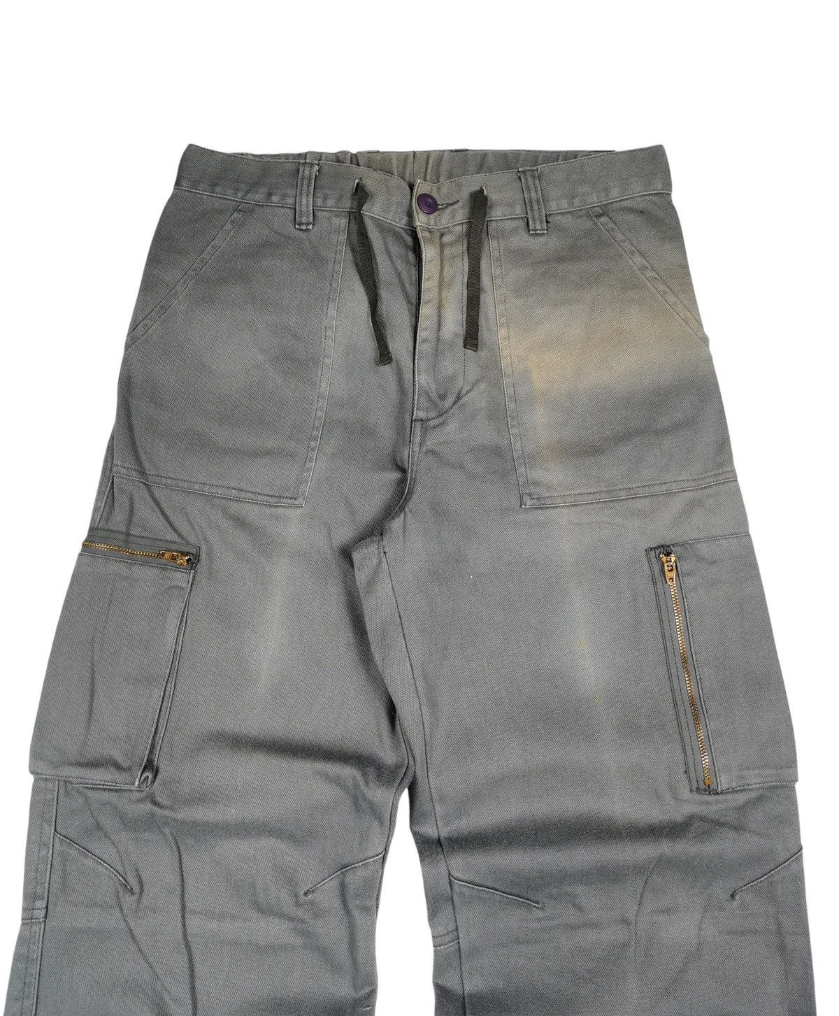 Japanese Brand Famock Baggy Cargo Pants Naturally Sunfaded Vintage Size US 32 / EU 48 - 4 Thumbnail