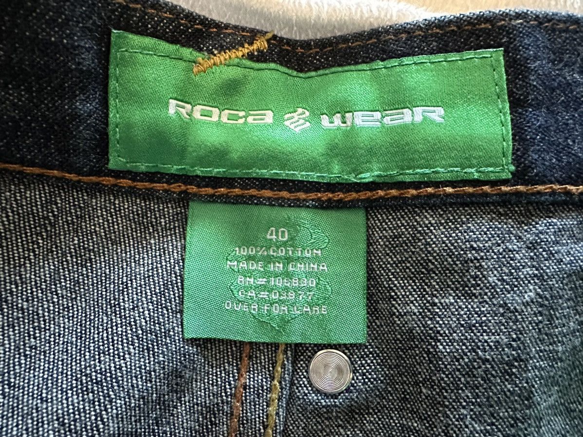 Rocawear × Vintage VTG Rocawear Denim Shorts Mens Blue Embroidered-40x13 Size US 40 / EU 56 - 5 Thumbnail