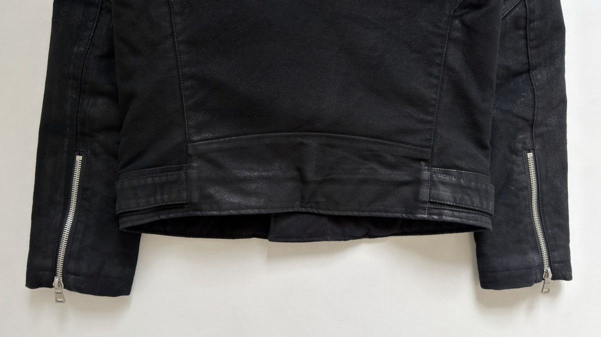 Balmain Black Cotton Sherpa Lined Biker Jacket Size US L / EU 52-54 / 3 - 16 Thumbnail