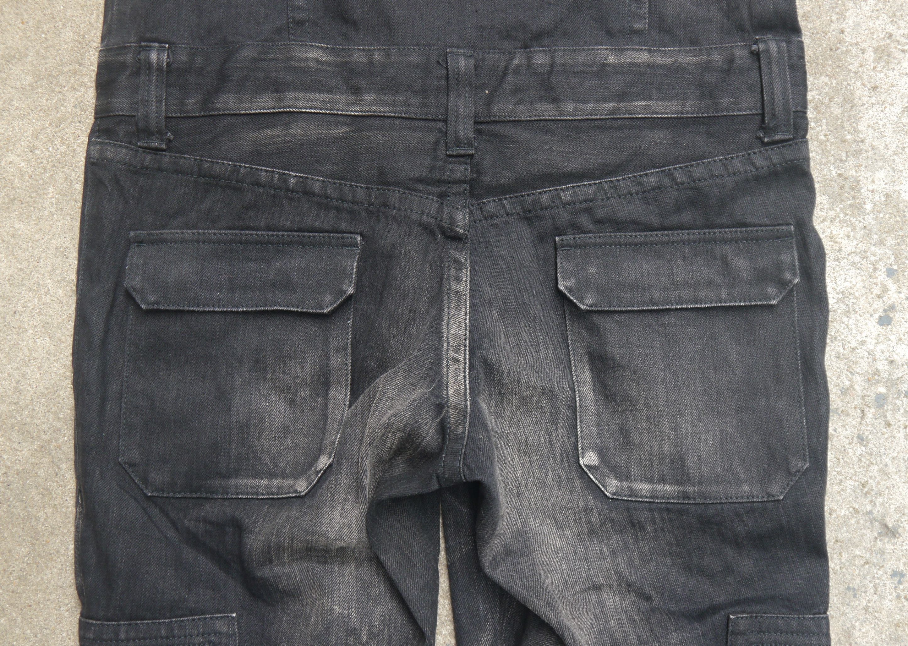 Japanese Brand (P300) DELAY by Win & Sons Black Washed Denim Jumpsuit Sz 2 Size US 34 / EU 50 - 20 Thumbnail