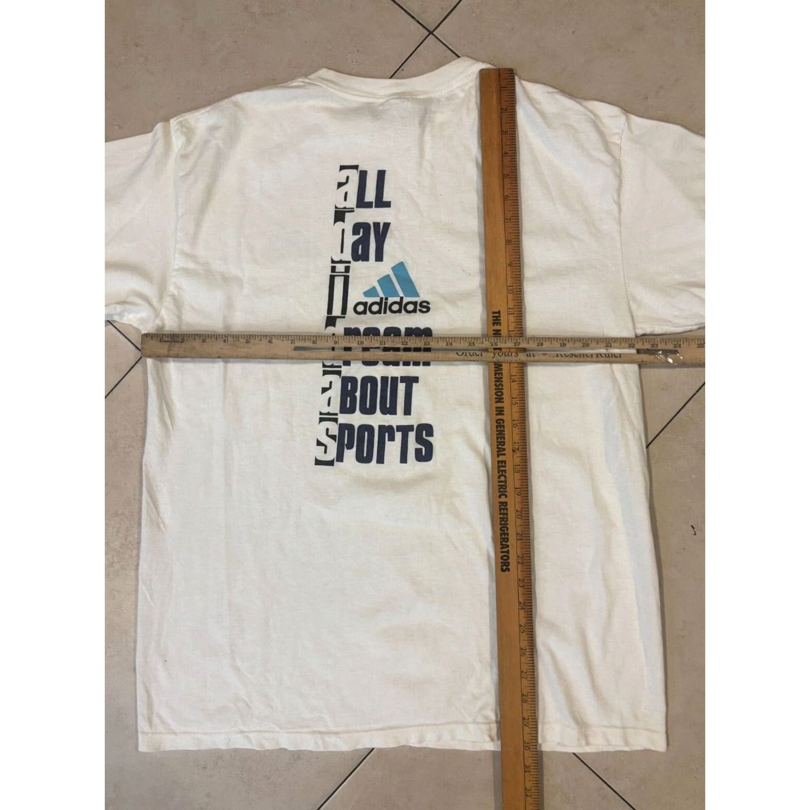 Adidas adidas T-Shirt Crew Short Sleeve Men's L White 90s Graphic T-Shirt 4075 Size US L / EU 52-54 / 3 - 6 Thumbnail