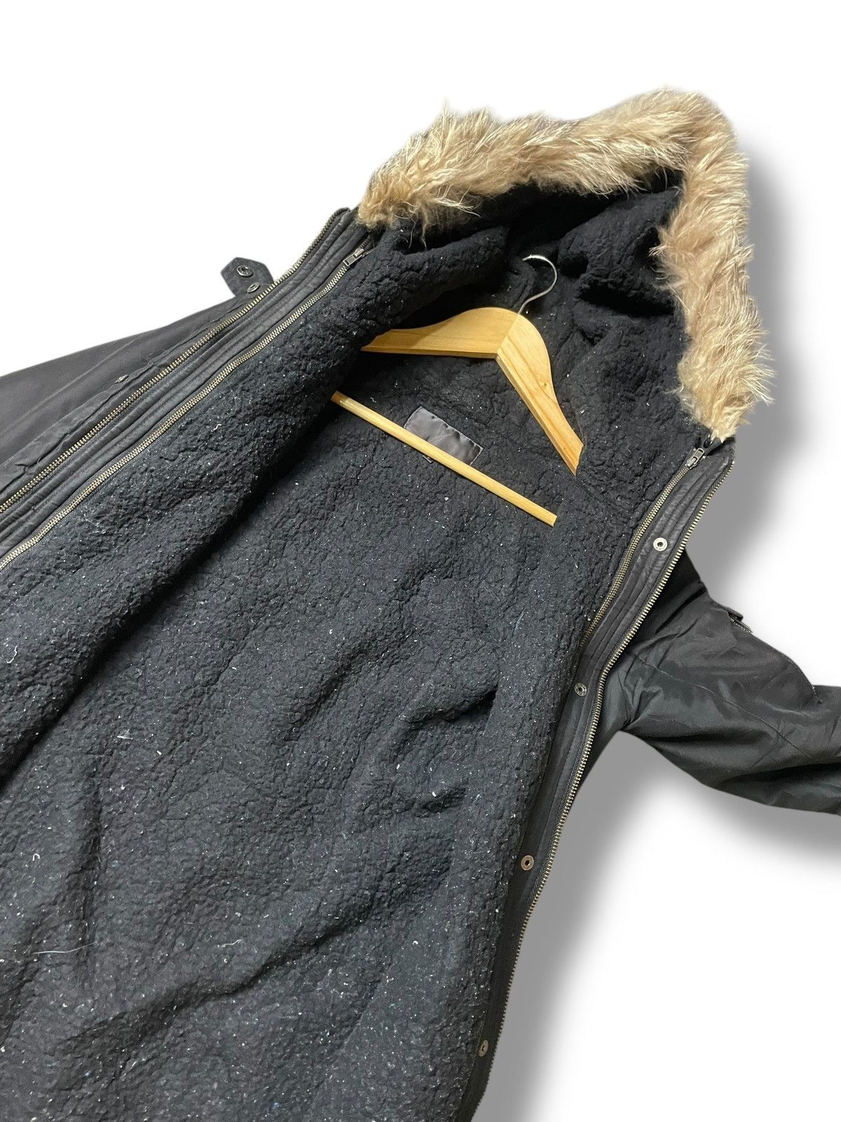 If Six Was Nine × Japanese Brand × Le Grande Bleu (L.G.B.) Japanese Brand Fur Hooded Multipocket Jacket (105) Size US XXS / EU 40 - 6 Thumbnail