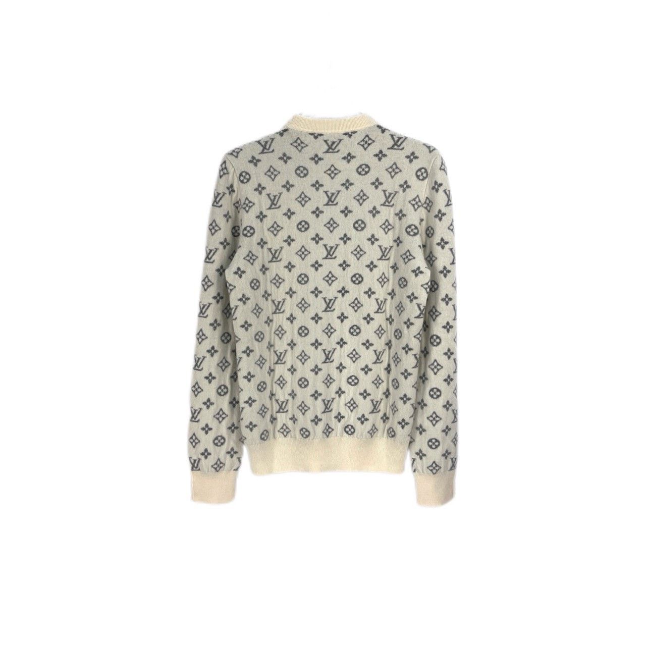 Louis Vuitton Louis Vuitton White cashmere sweater with monogrammed back Size US S / EU 44-46 / 1 - 2 Thumbnail
