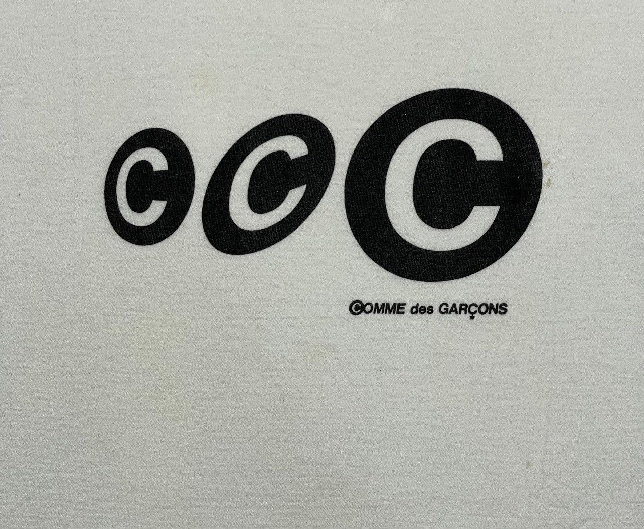 Comme des Garcons × Designer × Japanese Brand AD2012 Comme Des Garcons Logo Short Sleeve Tee Size US L / EU 52-54 / 3 - 6 Thumbnail
