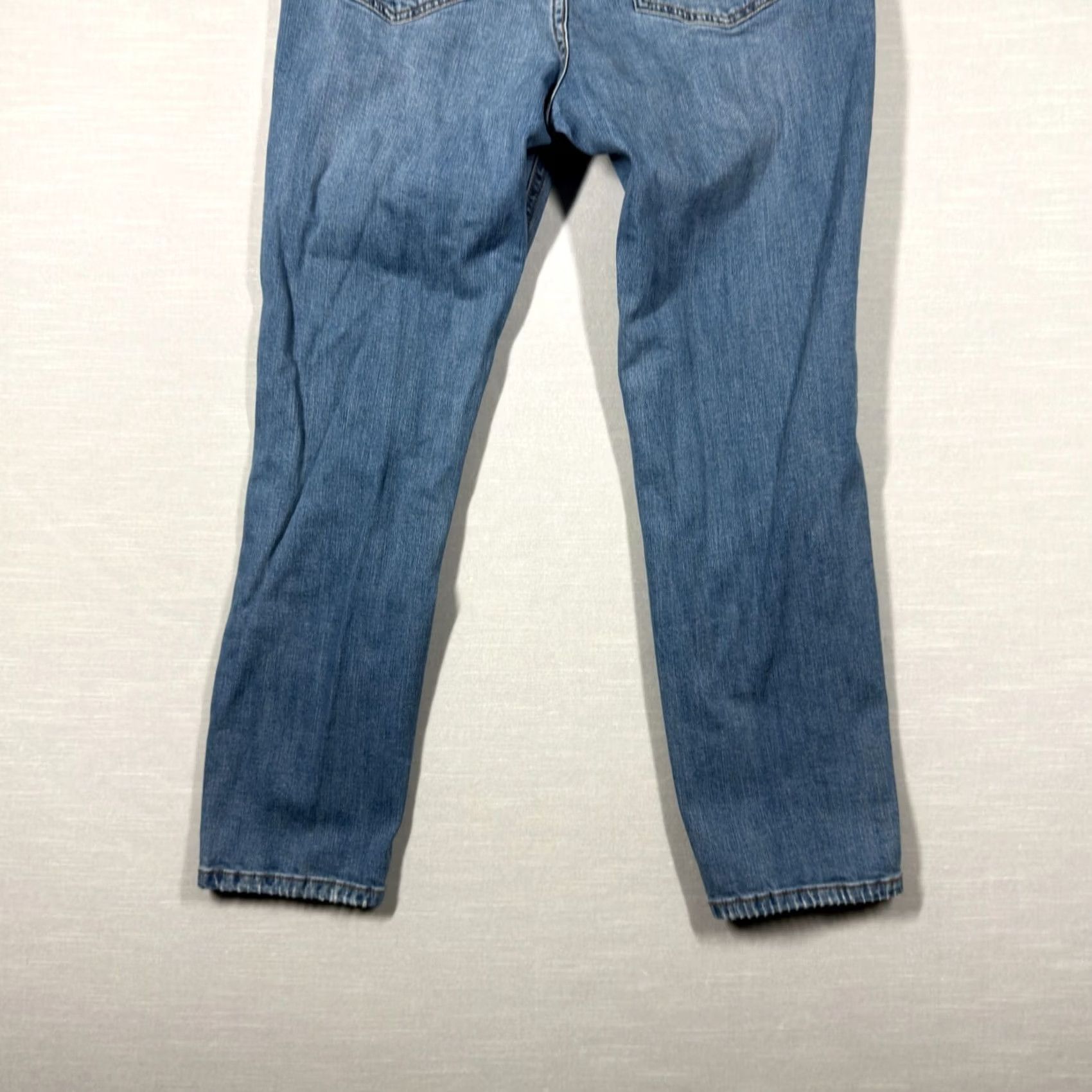 Vintage Wild Fable Jeans Womens 6 Blue Straight Leg Medium Washed Distressed Ripped Mom Jeans 90s Grunge Womens Size 28" / US 6 / IT 42 - 6 Thumbnail