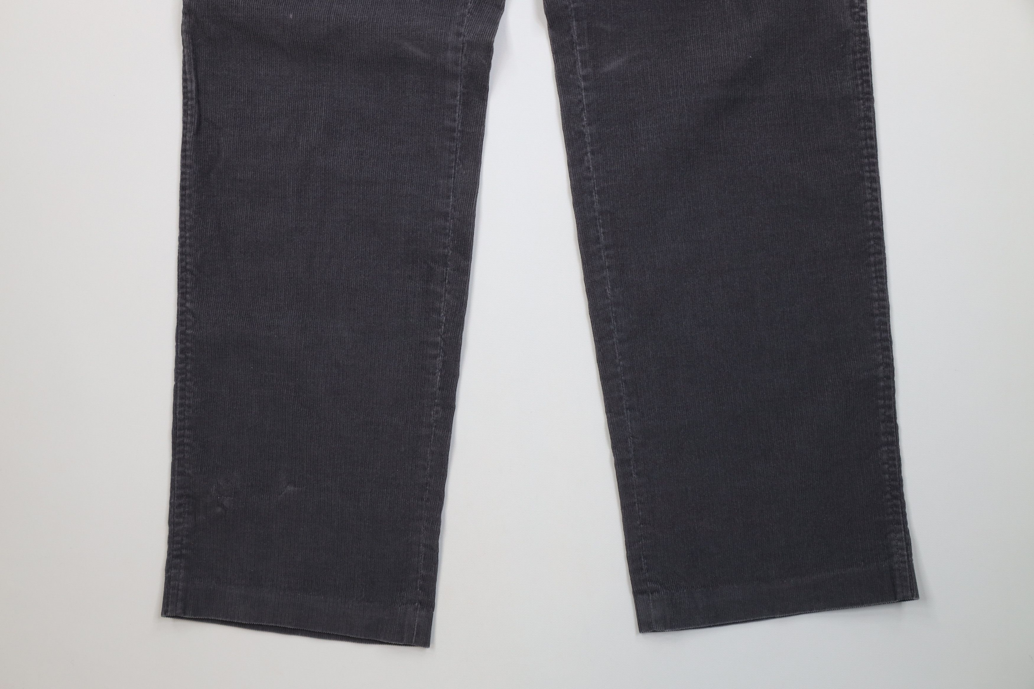 Lands' End Vintage 80s Lands End Wide Leg Corduroy Pants Gray USA Size US 32 / EU 48 - 4 Thumbnail