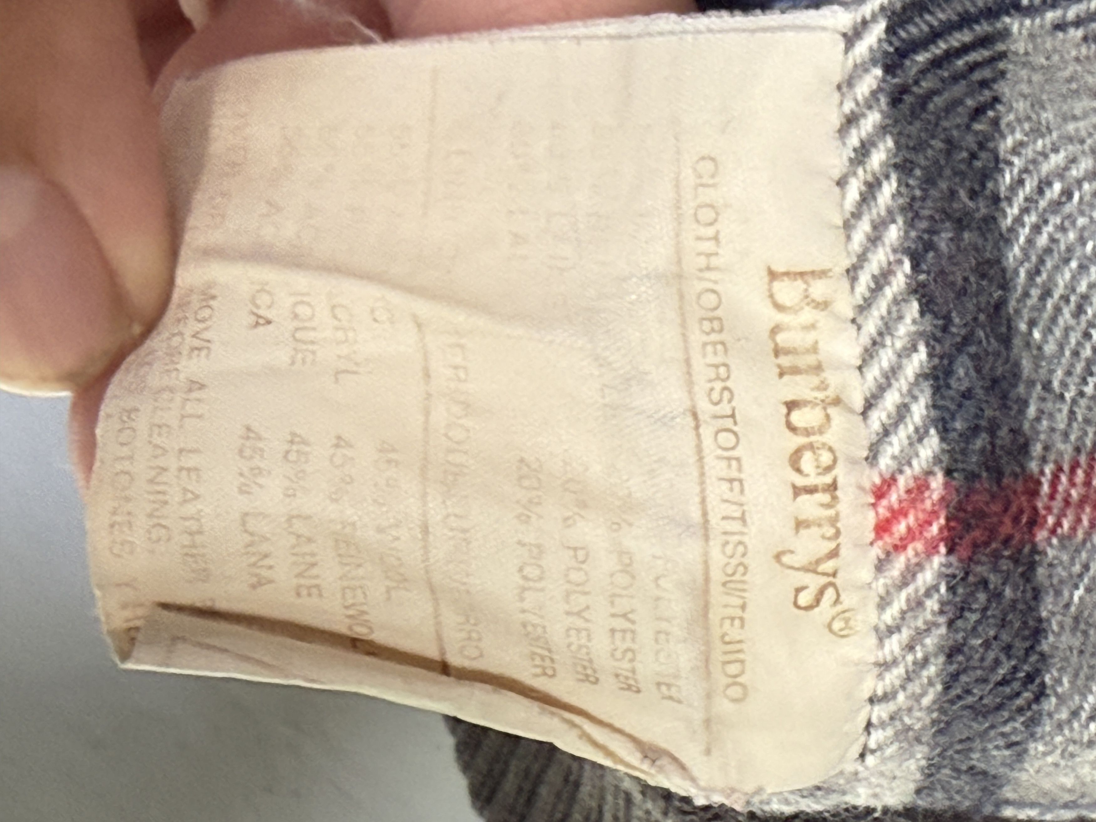 Burberry 🔥 rare 1990´s Burberry vintage wool bomber jacket Size US L / EU 52-54 / 3 - 10 Thumbnail