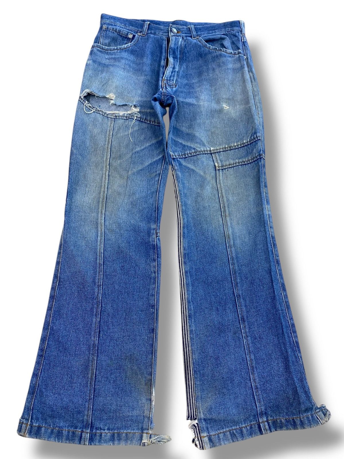 Japanese Brand Japanese Brand Arrow Line Style Wide Leg Jeans Size US 30 / EU 46 - 1 Thumbnail
