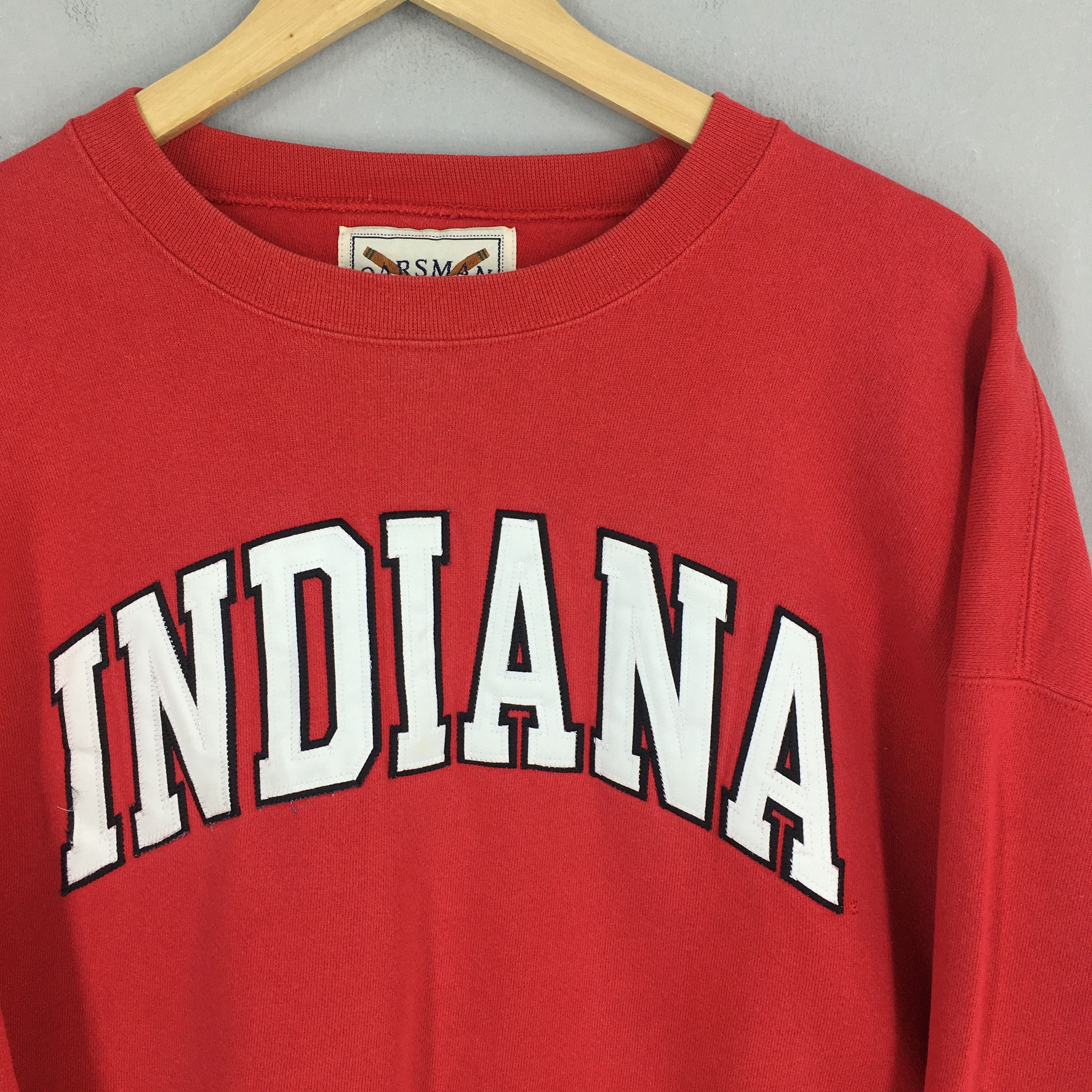 NCAA × Vintage Vintage 90s Indiana University Red Sweater XXL Size US XXL / EU 58 / 5 - 2 Thumbnail