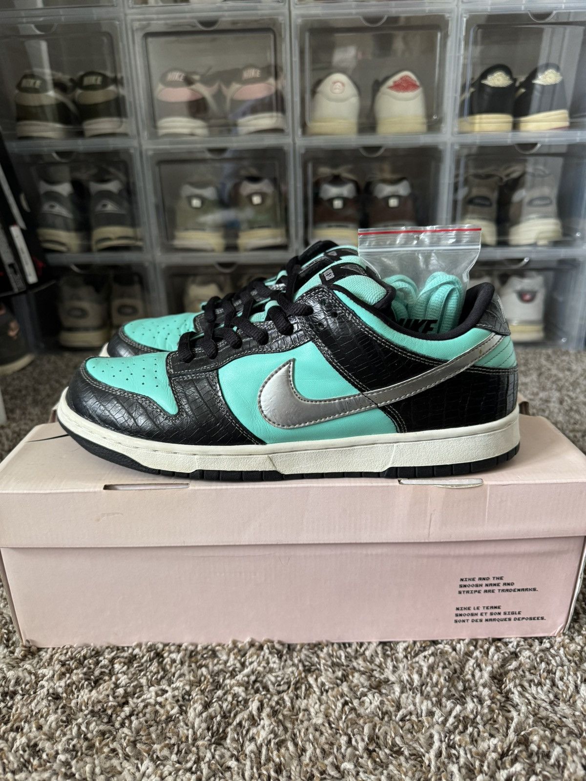 Nike SB Nike SB Dunk Low Pro x Diamond Supply Co. Tiffany Size 12 Size US 12 / EU 45 - 1 Thumbnail