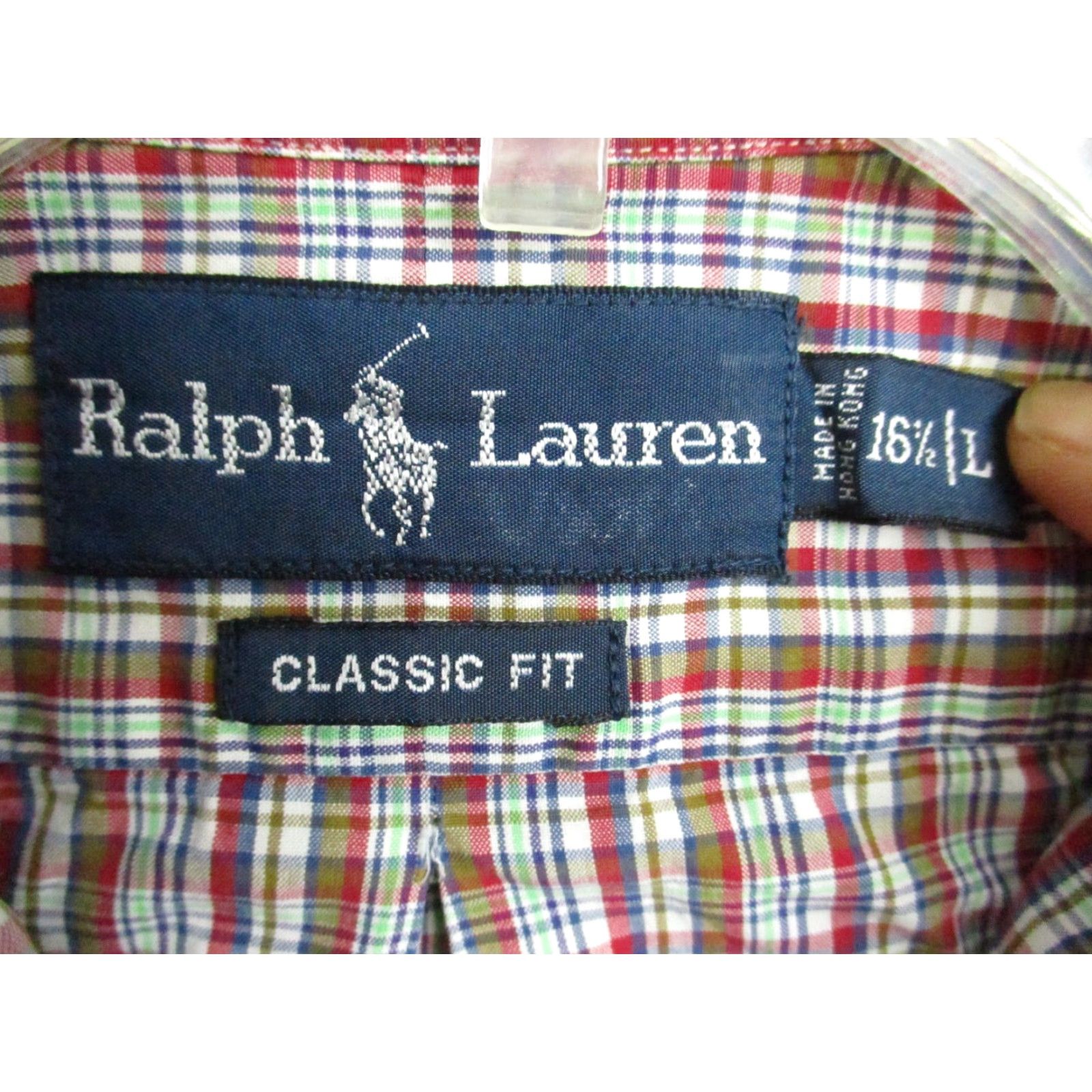 Polo Ralph Lauren Polo Ralph Lauren Shirt Large 16.5 Mens Button Down Plaid Classic Fit Cotton Shirt Size US XL / EU 56 / 4 - 4 Thumbnail