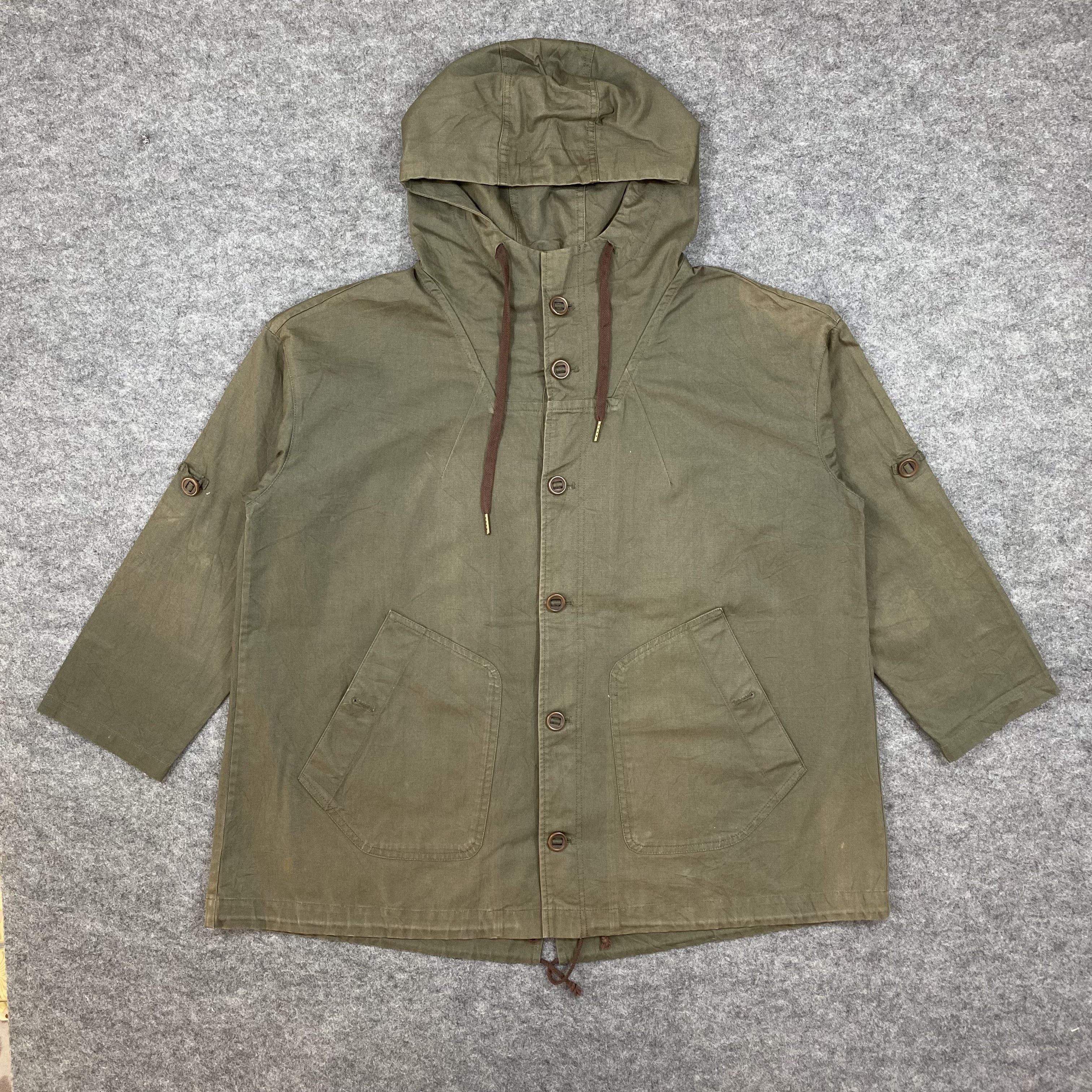 Japanese Brand Nombre Impair Military Hooded Deck Jacket Japanese-J648 Size US L / EU 52-54 / 3 - 1 Thumbnail