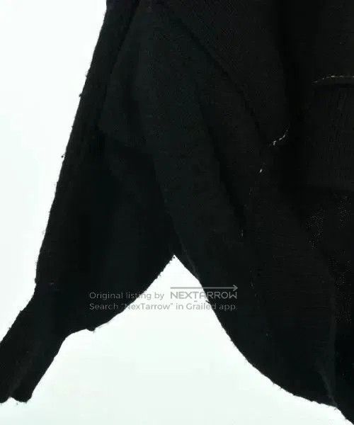 Yohji Yamamoto Y's Yohji Yamamoto Black Knit Button Top. Size M / US 6-8 / IT 42-44 - 4 Thumbnail