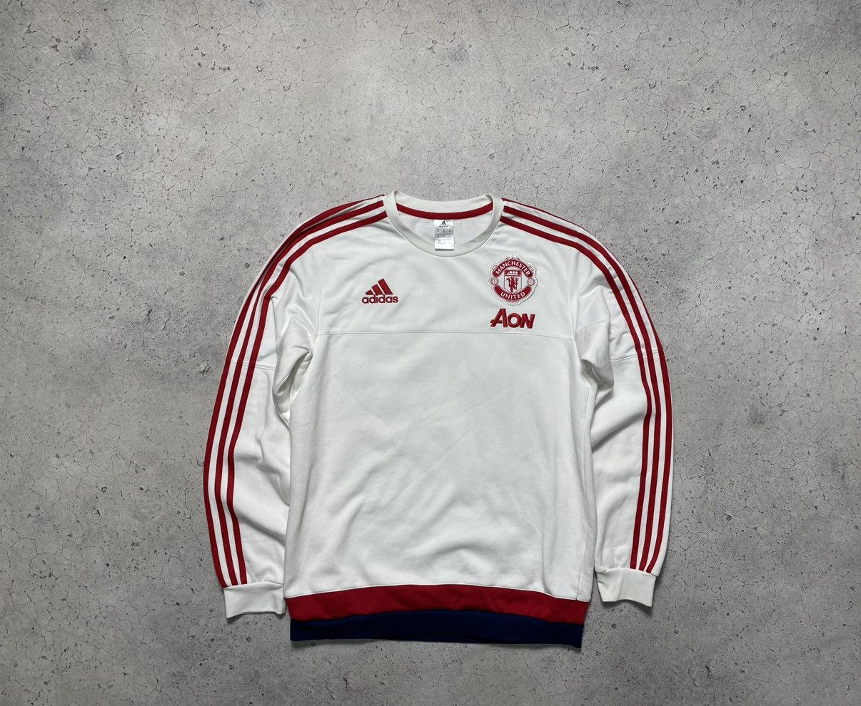 Adidas Vintage Adidas FC Manchester United Y2K Football Sweatshirt Size US M / EU 48-50 / 2 - 1 Thumbnail