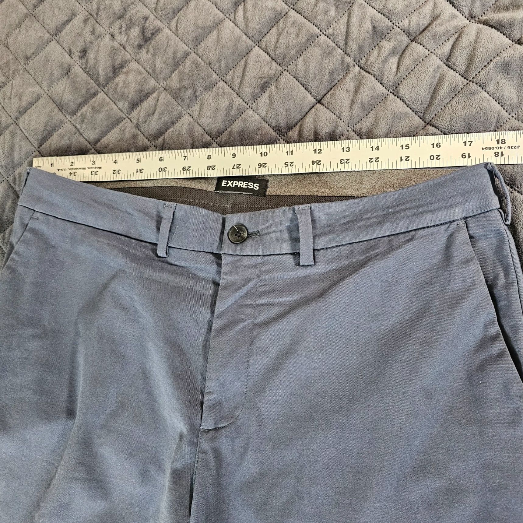 Express Express Slim Stretch 365 Comfort Men's Black Pants 34x32 Casual Chino Size US 34 / EU 50 - 5 Thumbnail