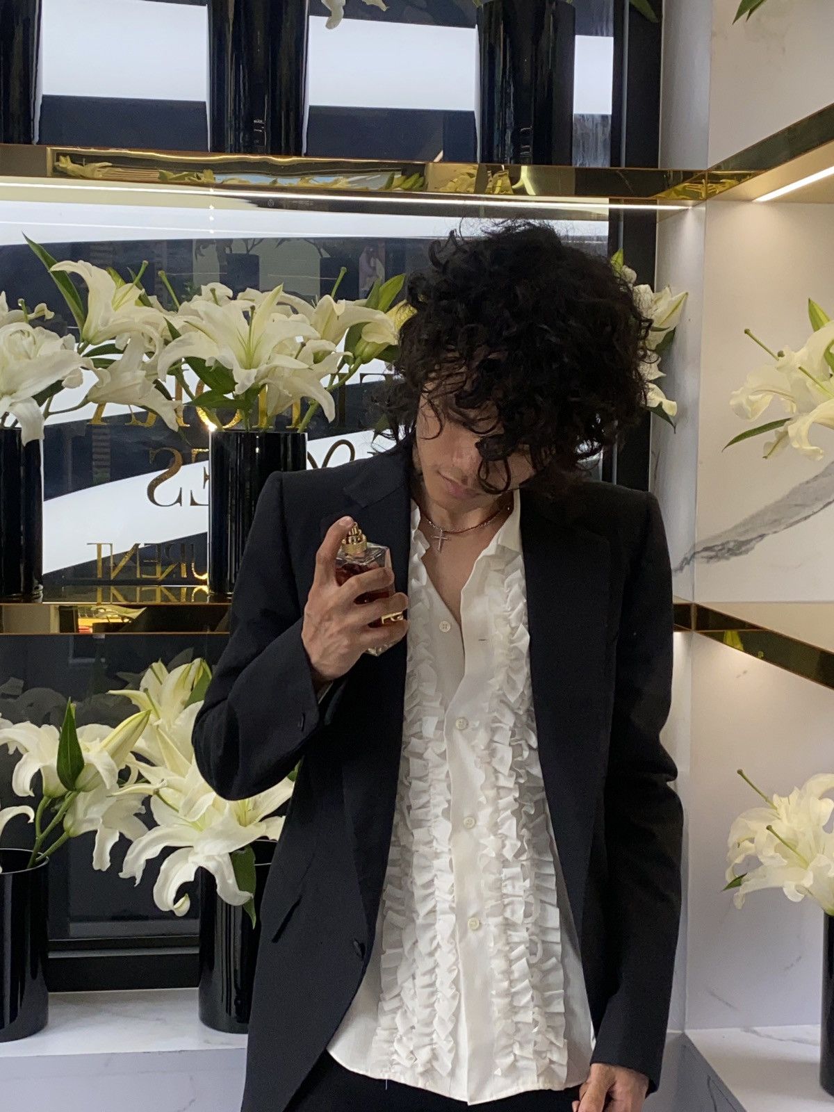 Dior × Hedi Slimane FW05 Dior Homme Cross Necklace | Grailed
