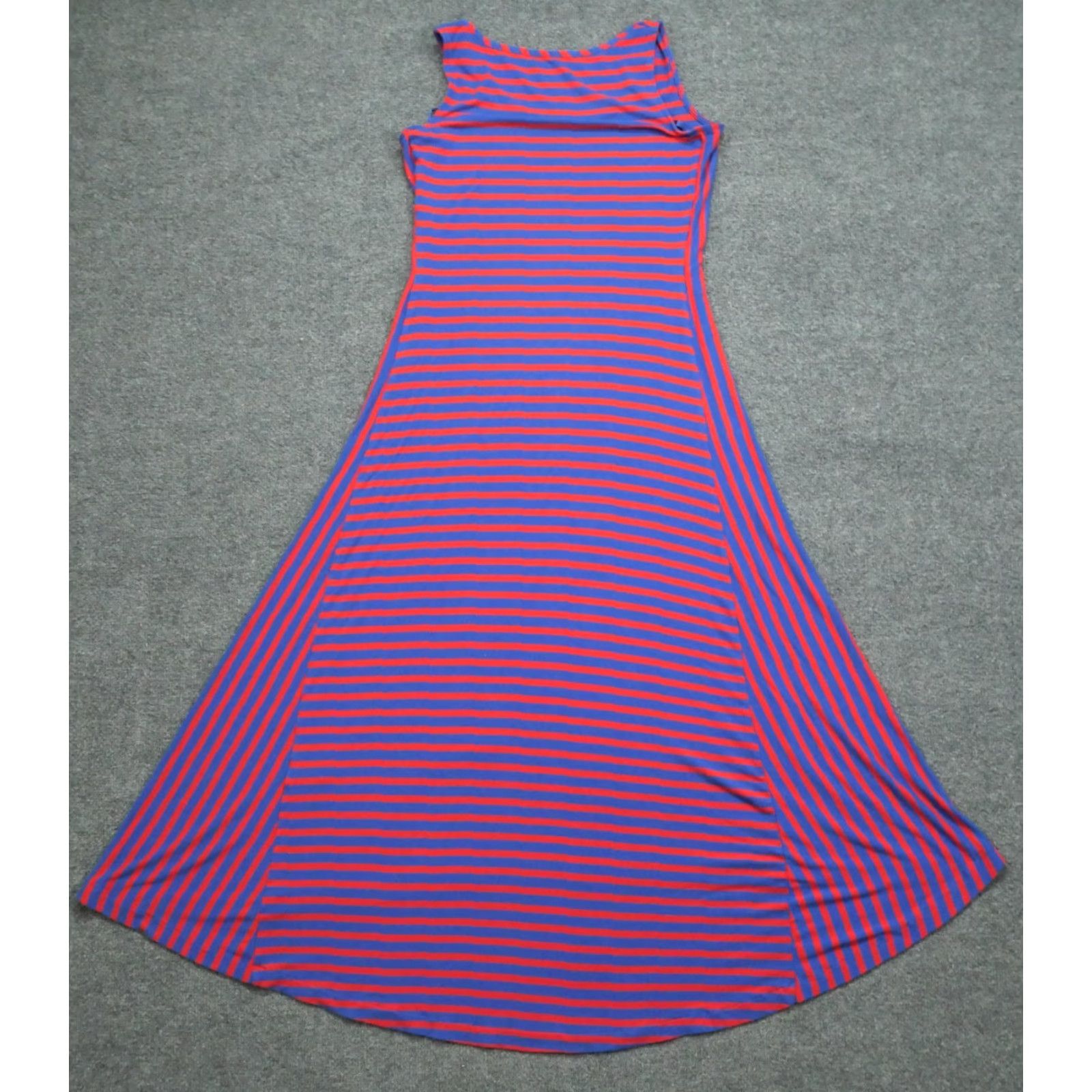 Vineyard Vines Vineyard Vines Dress Womens S Multicolor Striped Midi Maxi Sleeveless Round Neck Pullover Stretch High Low Size S / US 4 / IT 40 - 6 Thumbnail