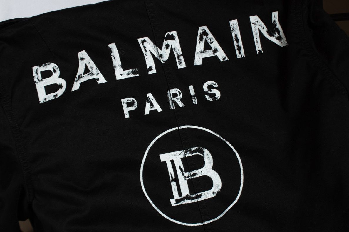 Balmain Balmain, Black cotton hooded parka Size US M / EU 48-50 / 2 - 6 Thumbnail
