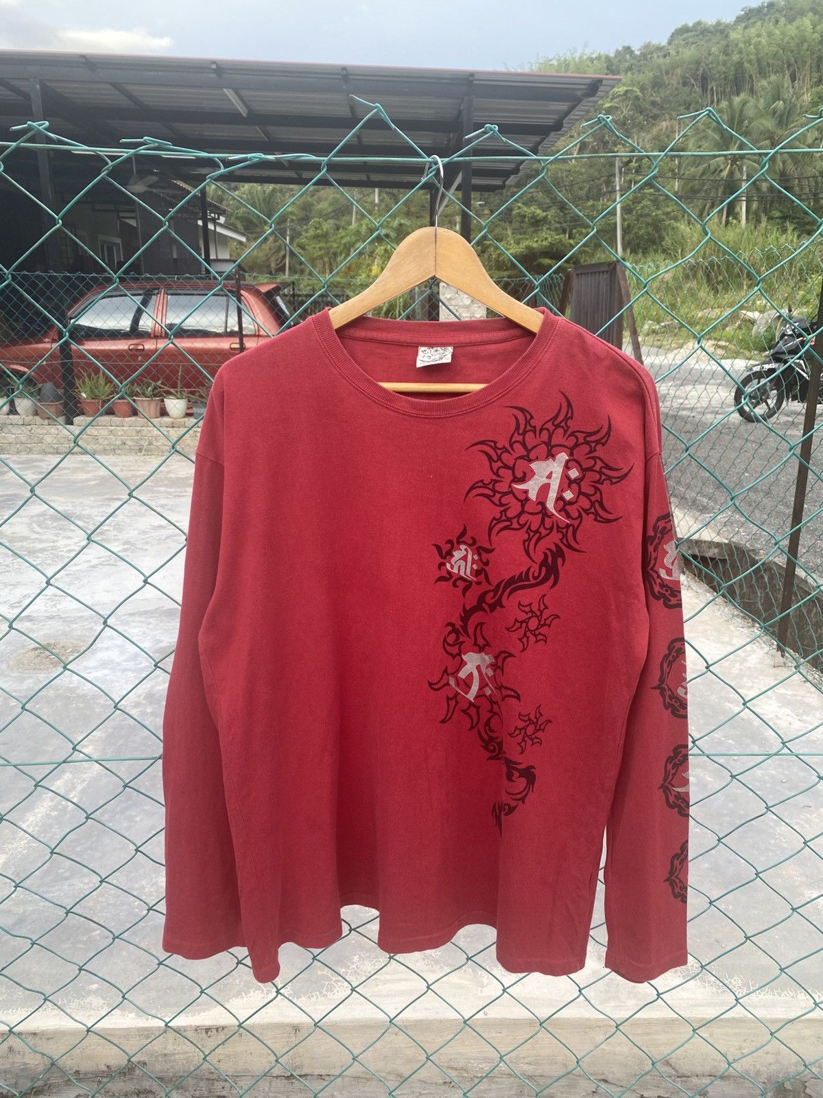 Japanese Brand Vintage cure all long sleeve sukajan tshirt Size US L / EU 52-54 / 3 - 1 Thumbnail