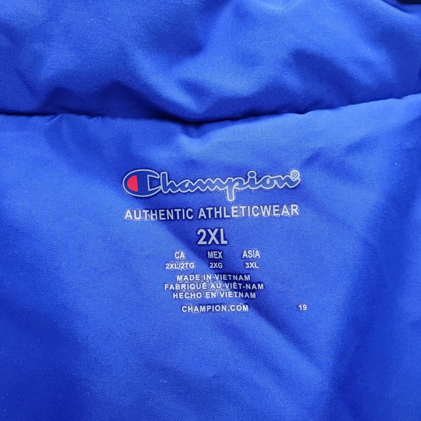 Champion Champion Windbreaker Jacket Mens 2XL Multicolor Hooded Half Zip Athletic Wear Snappy Breathable Pockets Shirt Style 90s? Size US XXL / EU 58 / 5 - 5 Thumbnail