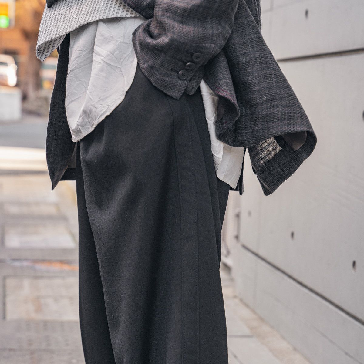 Yohji Yamamoto Yohji Yamamoto Pour Homme - Wool Gabardine SIDE TAPED PANTS Size US 30 / EU 46 - 15 Thumbnail
