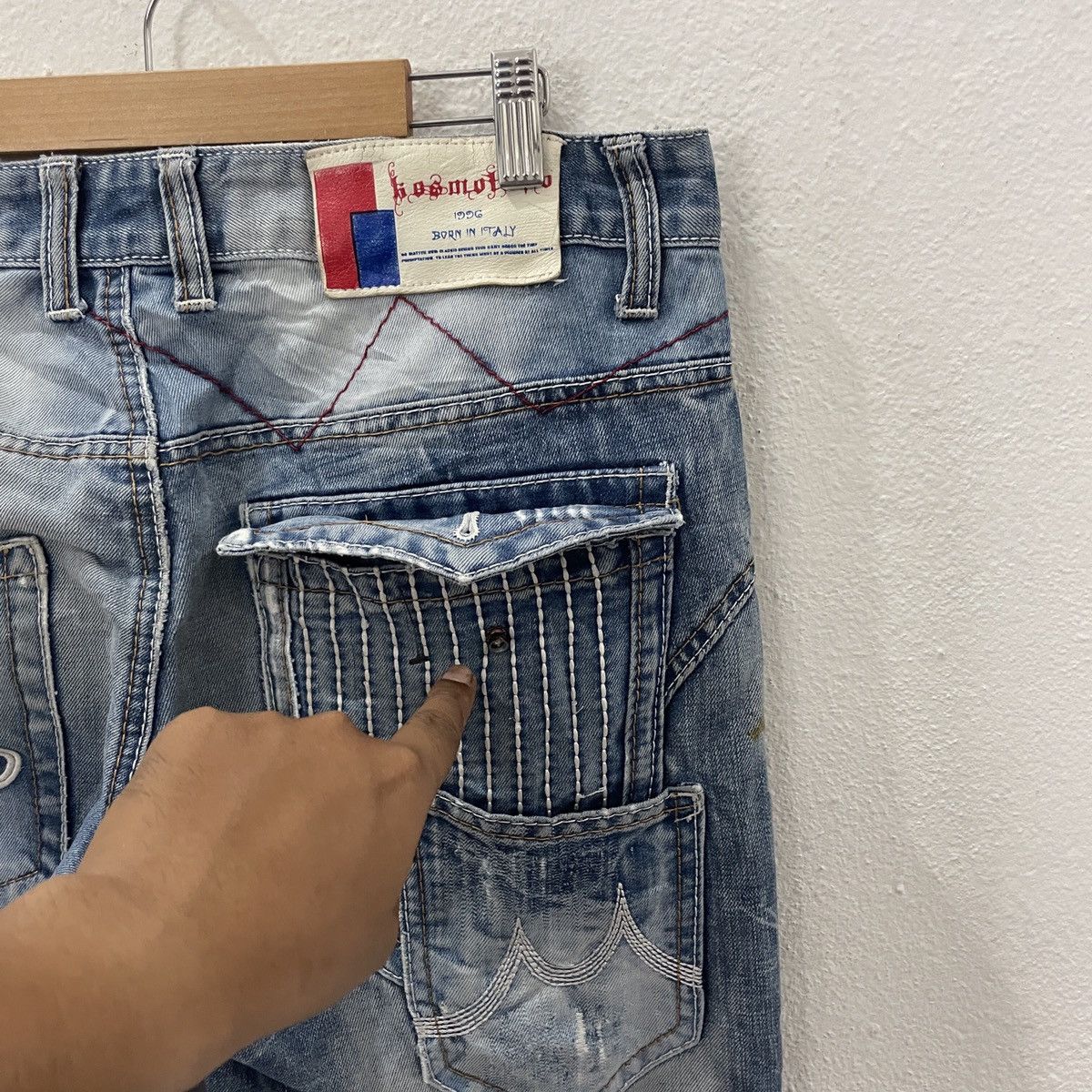 Seditionaries Vintage Cosmo Lupo Punk Style Distressed Denim Size US 33 - 11 Thumbnail