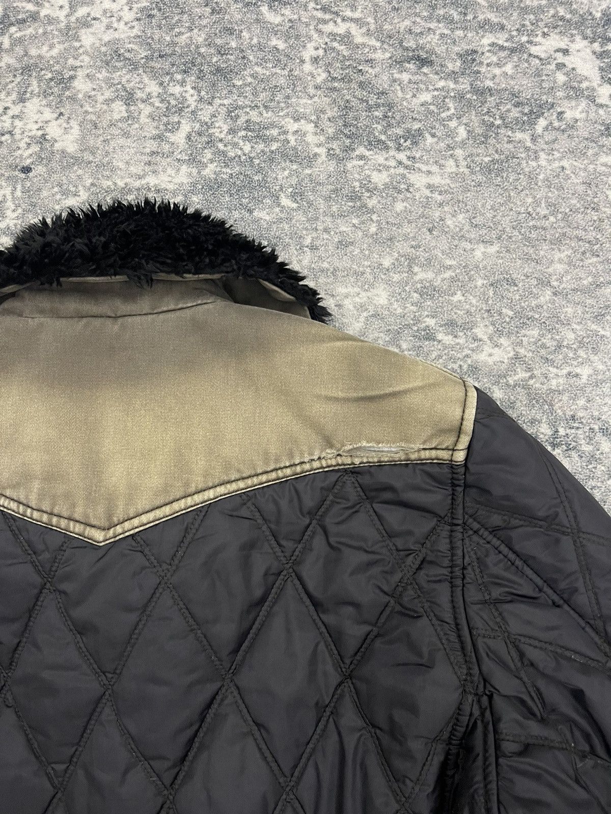 Levi's Levis Quilted Jacket Distressed Size US M / EU 48-50 / 2 - 7 Thumbnail