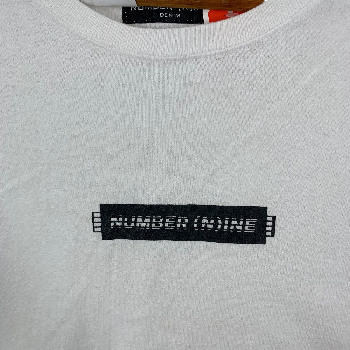 Japanese Brand NUMBER NINE DENIM Box Logo (N)ine Japanese Brand Tshirt Size S / US 4 / IT 40 - 3 Thumbnail