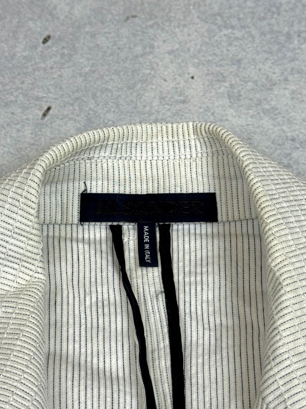 Jil Sander Women’s Jil Sander Striped Cotton Blazer Y2K Size S / US 4 / IT 40 - 7 Thumbnail