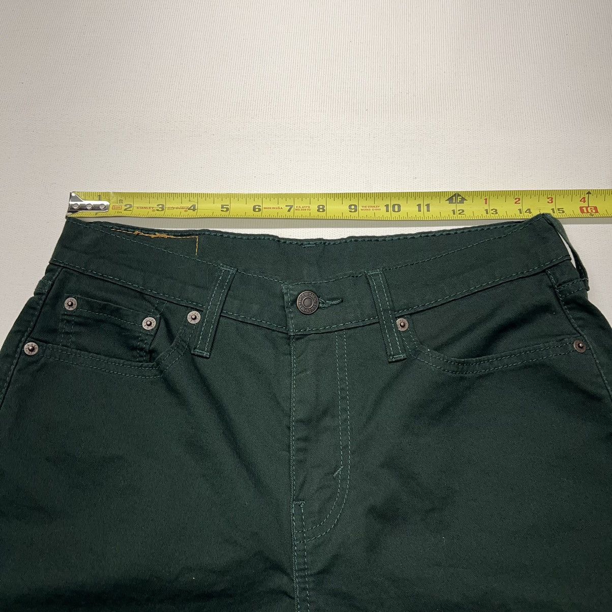 Levi's Levis Pants Green 502 Regular Taper Fit Pants Preppy Y2K Size US 29 - 21 Thumbnail
