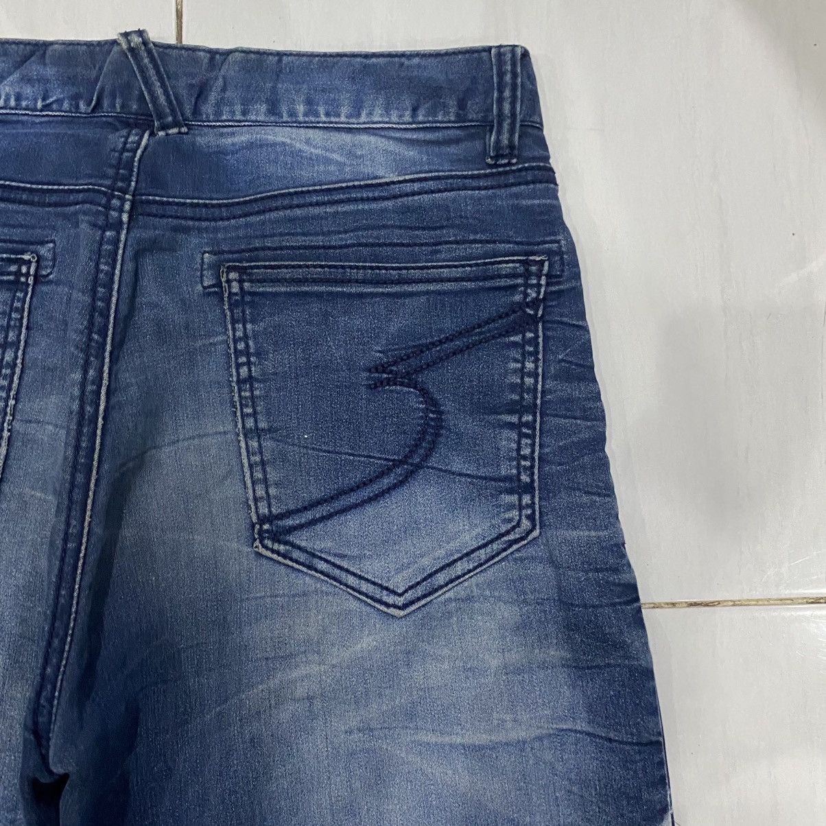 Japanese Brand × semanticdesign 🇯🇵 Semantic Design Jeans Whiskered tiger stripe wax design Size US 30 / EU 46 - 13 Thumbnail