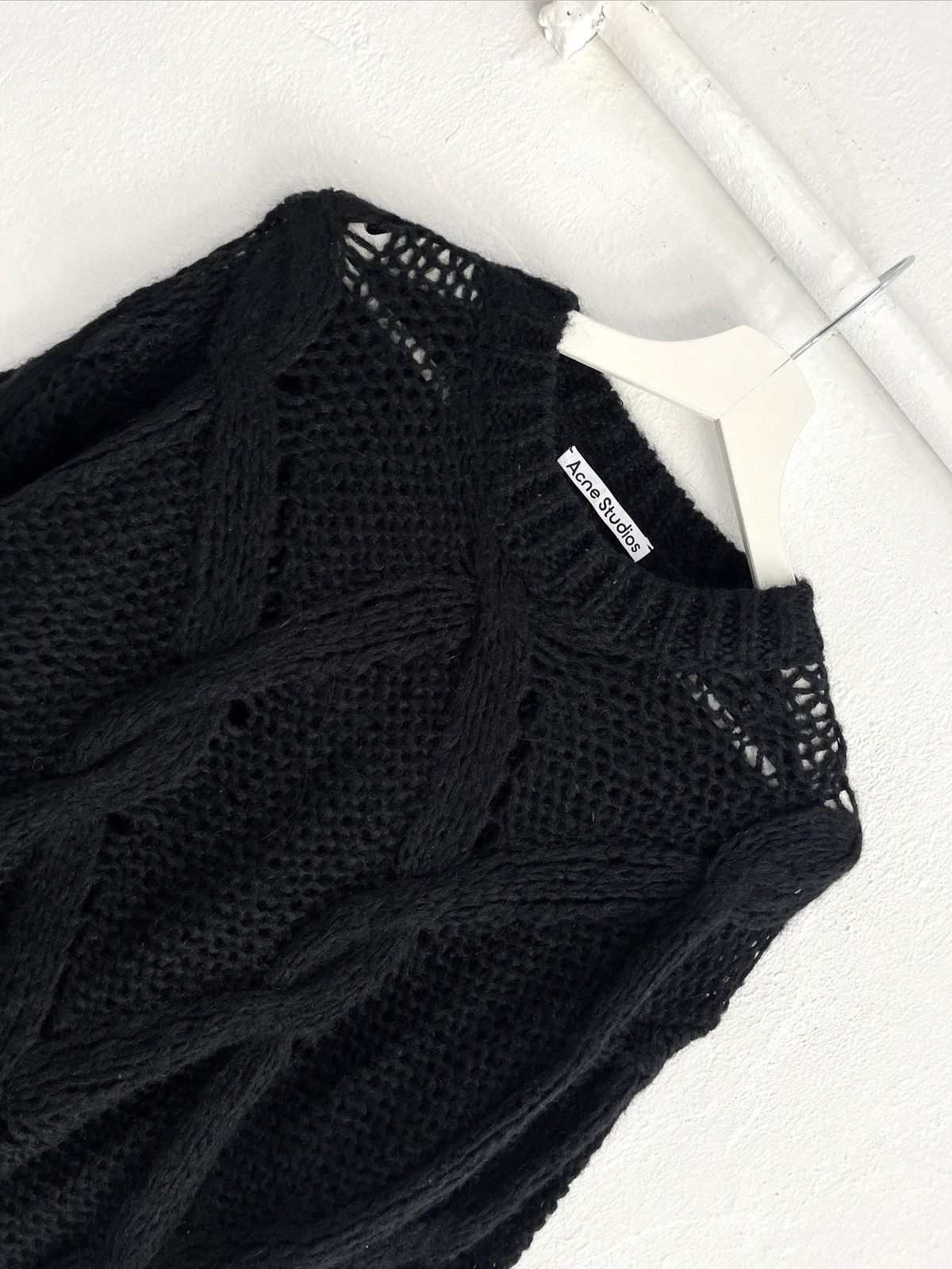 Acne Studios Acne Studios Spiderweb Mohair Wool Cable Knit Sweater Unisex Size US M / EU 48-50 / 2 - 3 Thumbnail