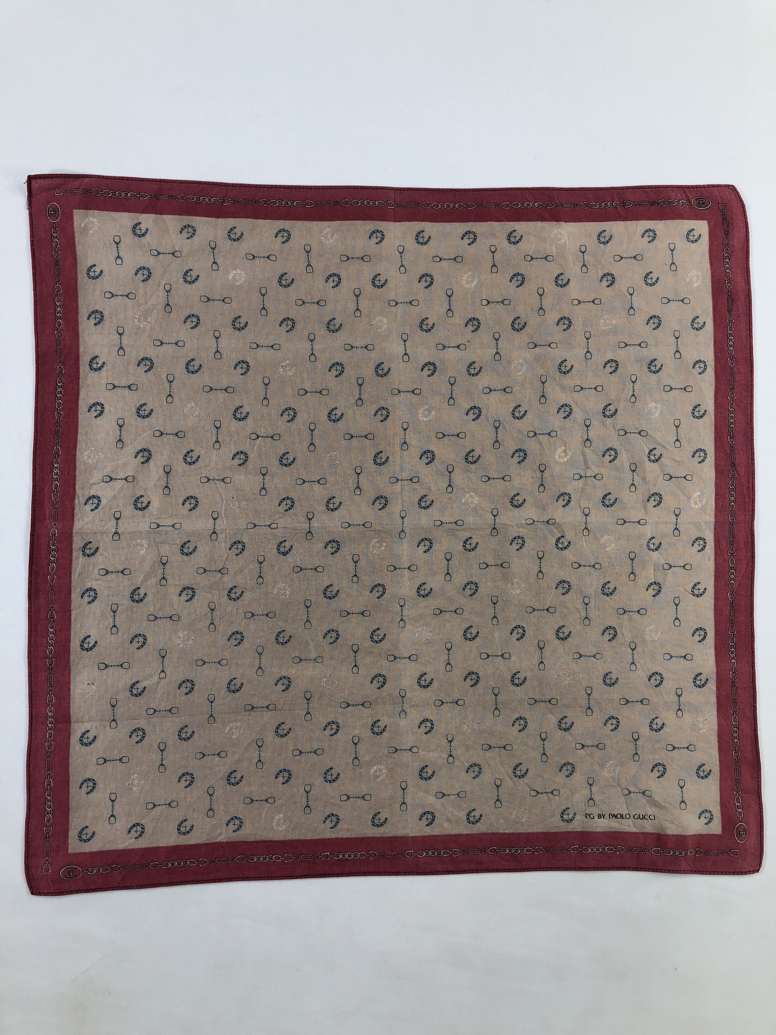 Paolo Gucci × Vintage Paolo Gucci Handkerchief / Bandana / Neckerchief Size ONE SIZE - 1 Thumbnail