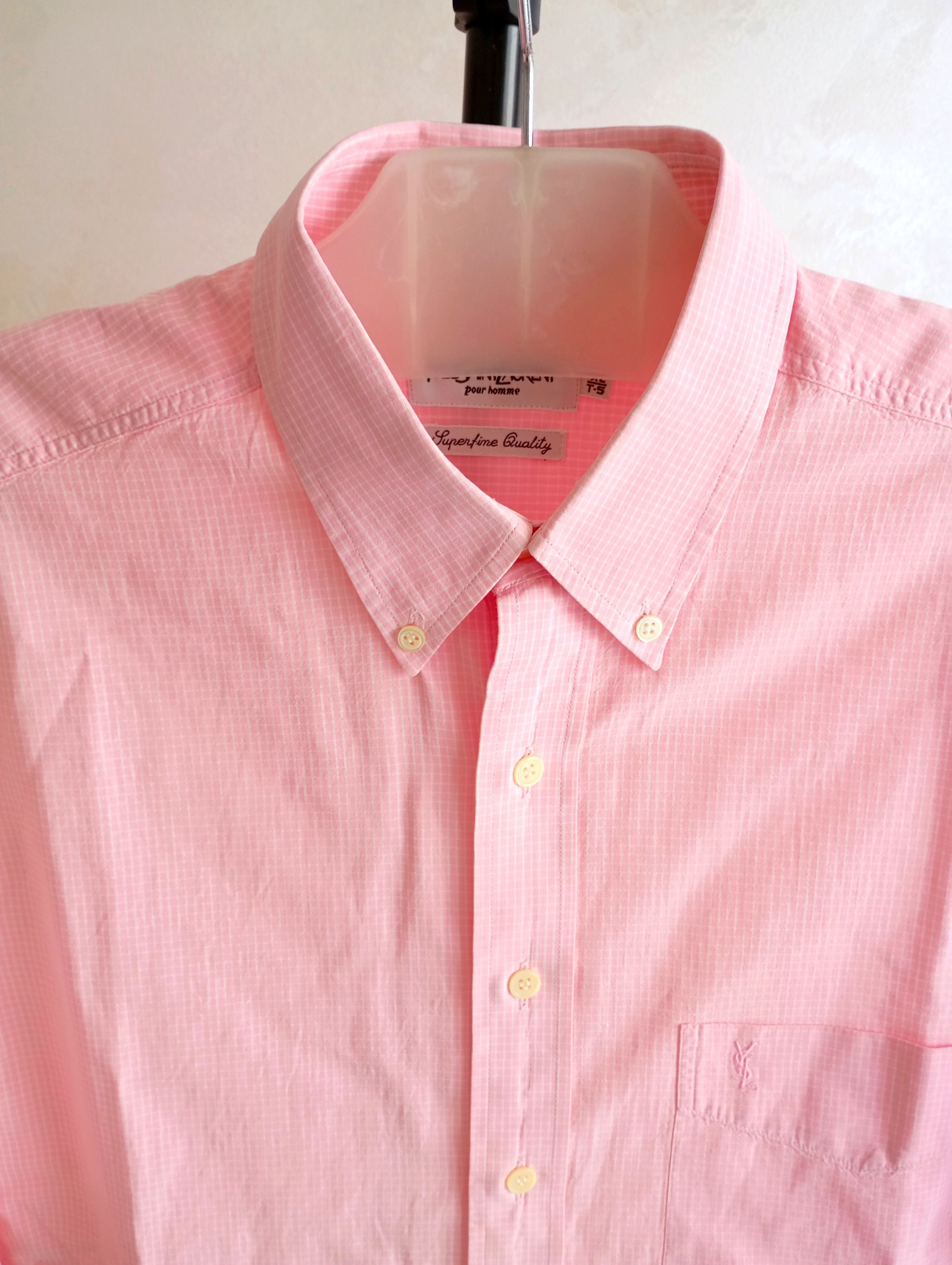 Vintage × Yves Saint Laurent 90s Summer YSL Yves Saint Laurent Shirt Size US XL / EU 56 / 4 - 2 Thumbnail