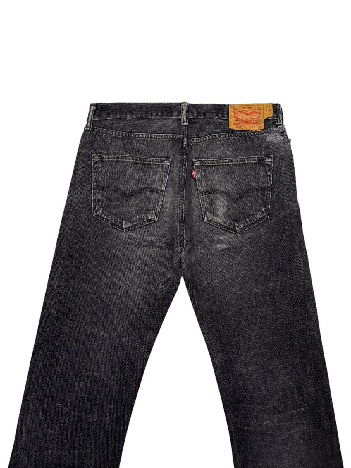 Tornado Mart Levis 501 TORNADO MART VIBES Claw Mark Distressed Denim Jean Size US 34 / EU 50 - 6 Thumbnail