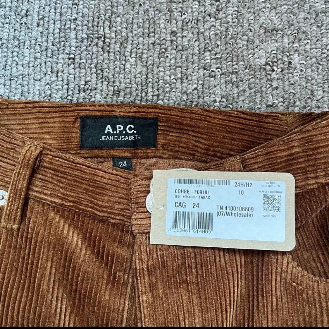 A.P.C. A.P.C. Jean Elisabeth corduroy Brown 24inch Size 24" / US 00 / IT 34 - 3 Thumbnail
