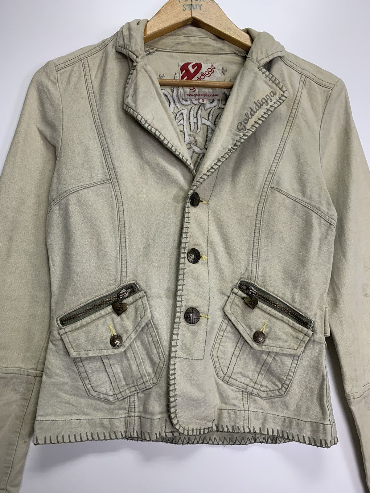 Japanese Brand × Vintage Golddigga cotton jacket Size US S / EU 44-46 / 1 - 2 Thumbnail